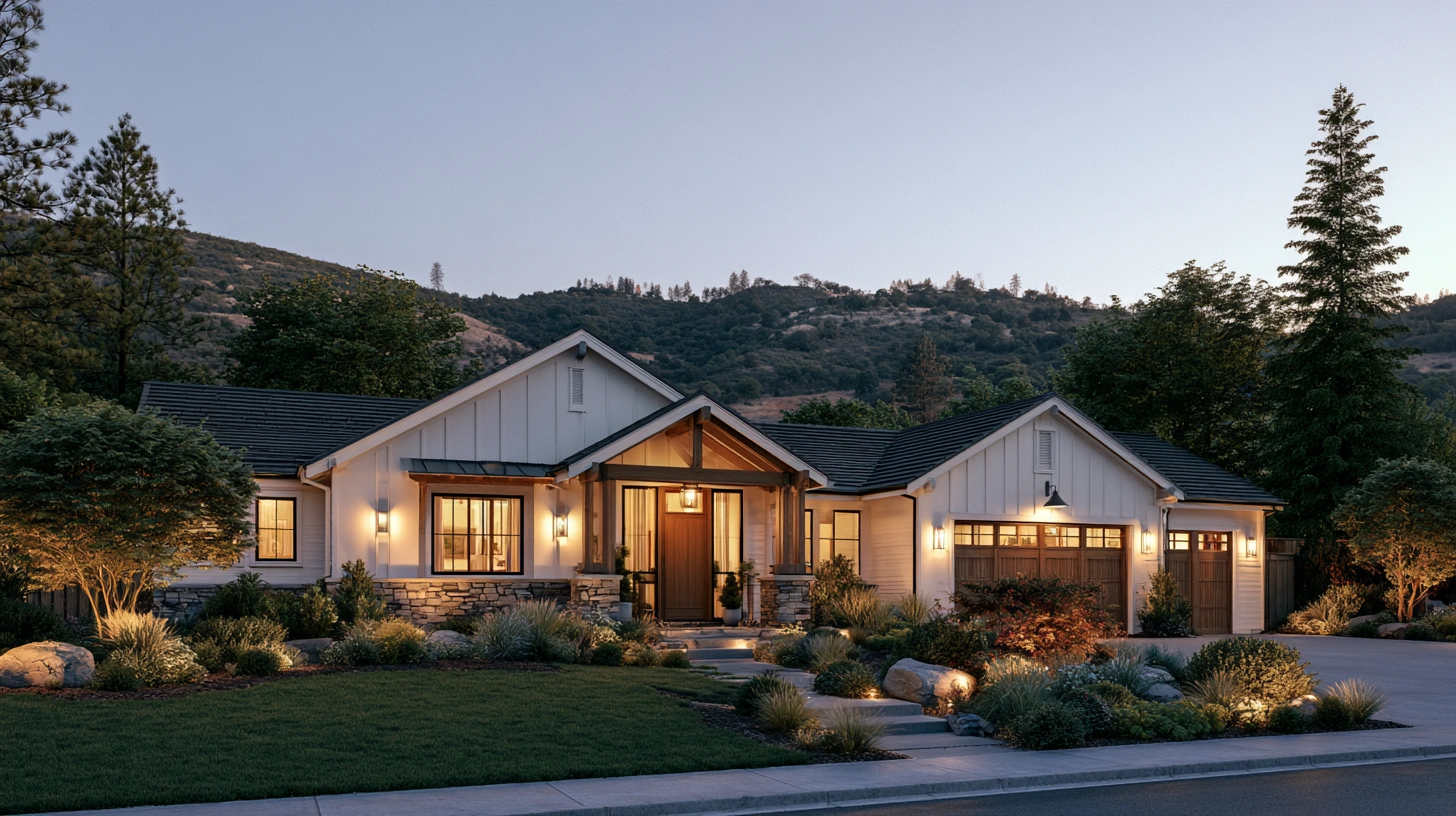 Modern Northern California home with premium exterior siding designed for local climate